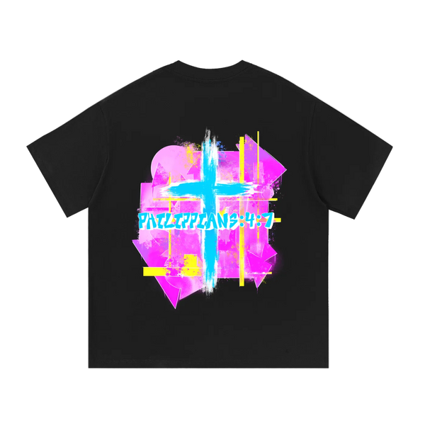 unbothered street wear t-shirt black back view