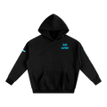 unbothered Street Wear hoodie black front view