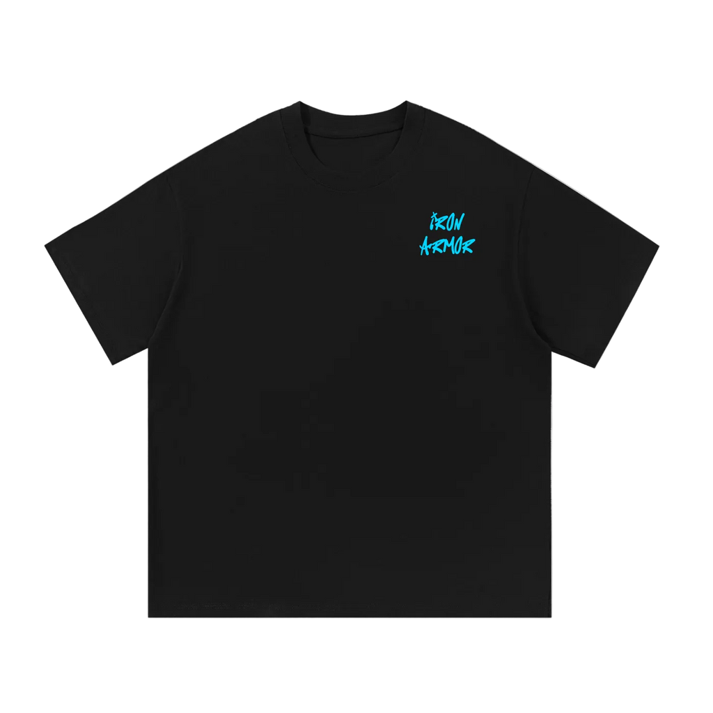 unbothered street wear t-shirt black front view