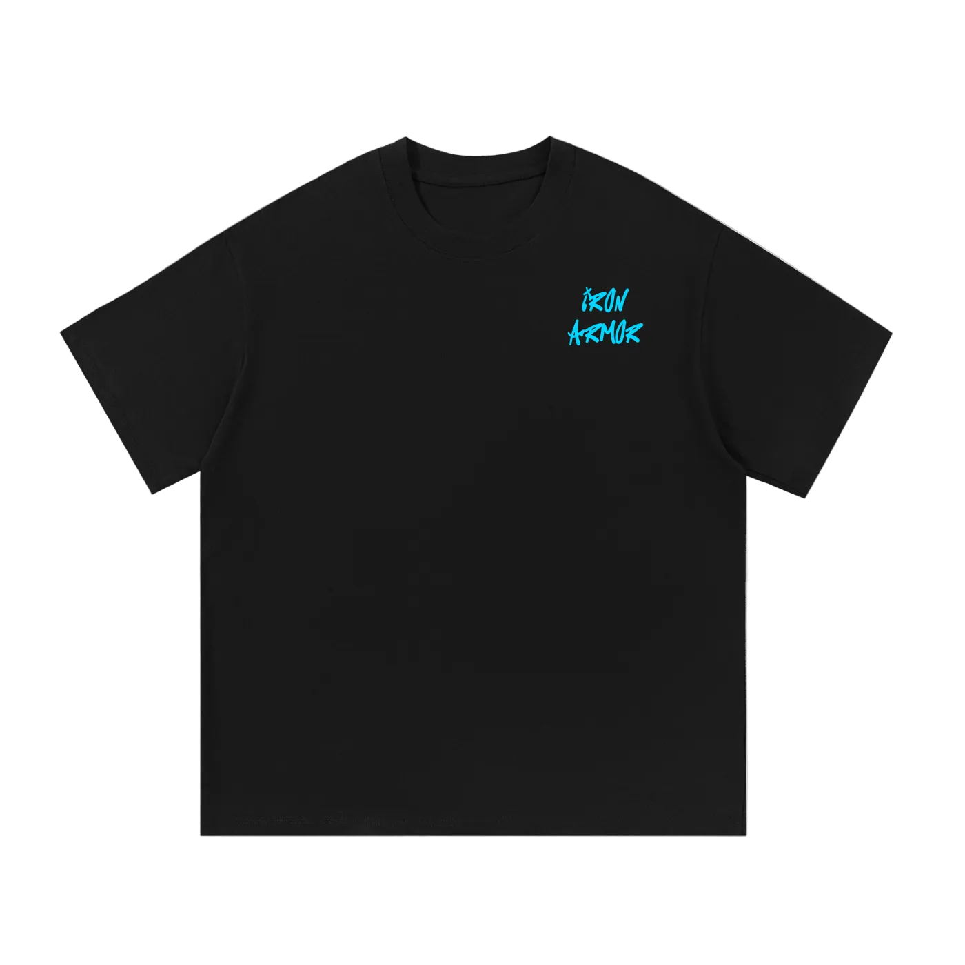 unbothered street wear t-shirt black front view