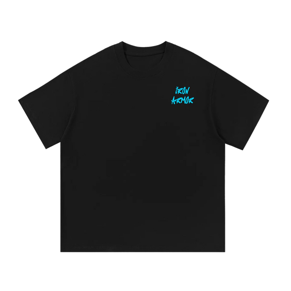 unbothered street wear t-shirt black front view