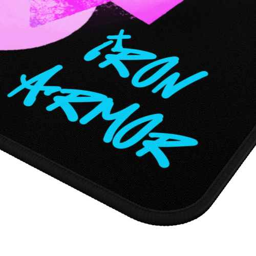 unbothered graffiti mouse pad black close view 